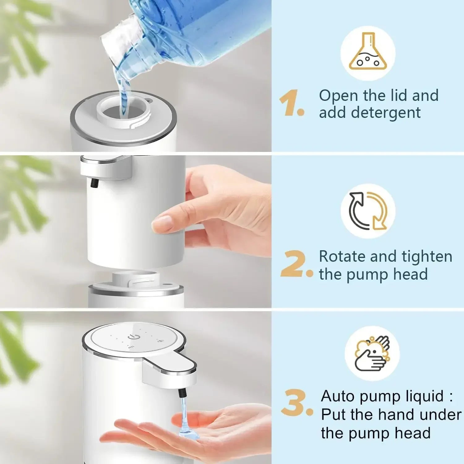 Dispensador de Jabón Automático con Sensor