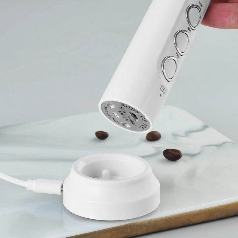 Espumador de Leche Eléctrico Recargable