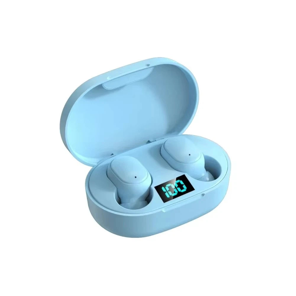 Audífonos Bluetooth Inalámbricos TWS E6S – Cancelación de Ruido, Micrófono y Estuche de Carga