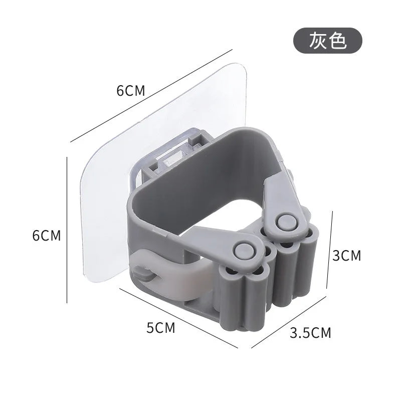 Ganchos Multiusos Adhesivos de Pared – Organizador para Escoba, Trapeador y Cocina