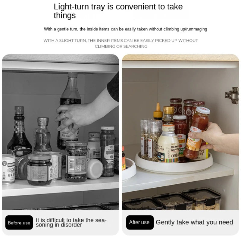 Organizador Giratorio 360° para Cocina – Especiero y Estante Antideslizante