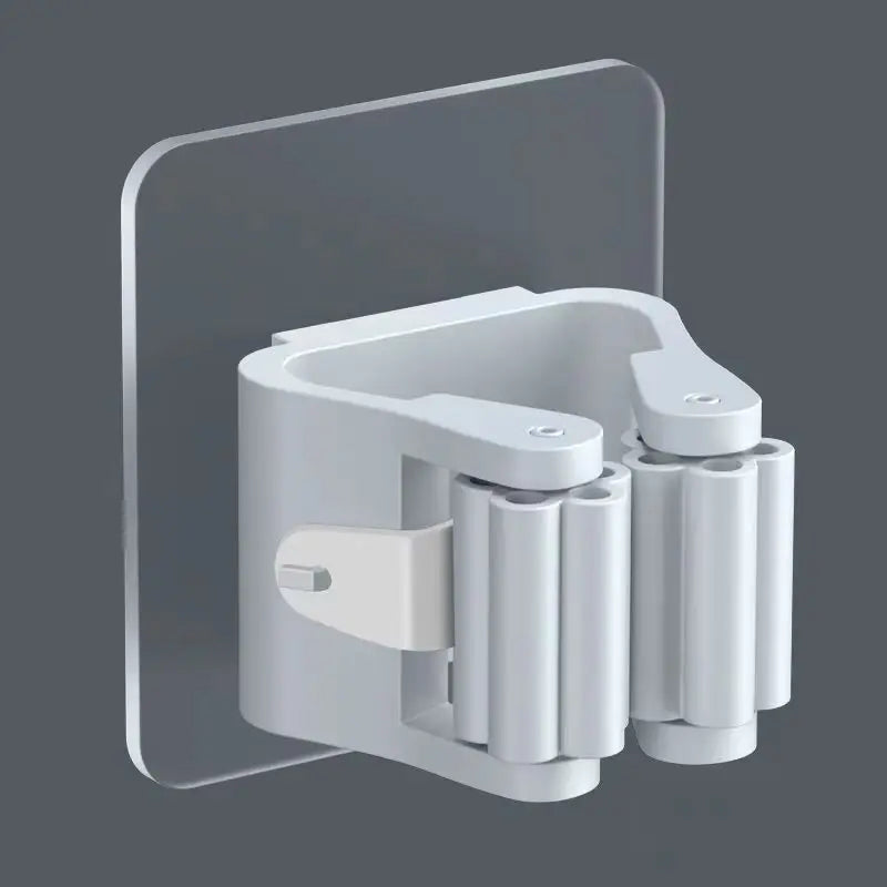 Ganchos Multiusos Adhesivos de Pared – Organizador para Escoba, Trapeador y Cocina
