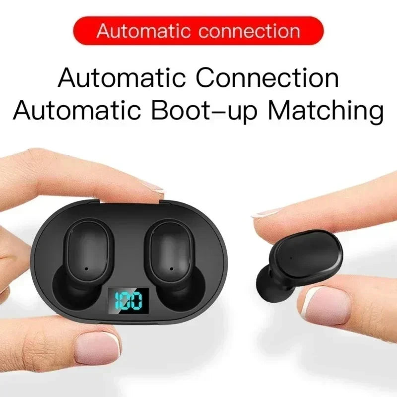 Audífonos Bluetooth Inalámbricos TWS E6S – Cancelación de Ruido, Micrófono y Estuche de Carga