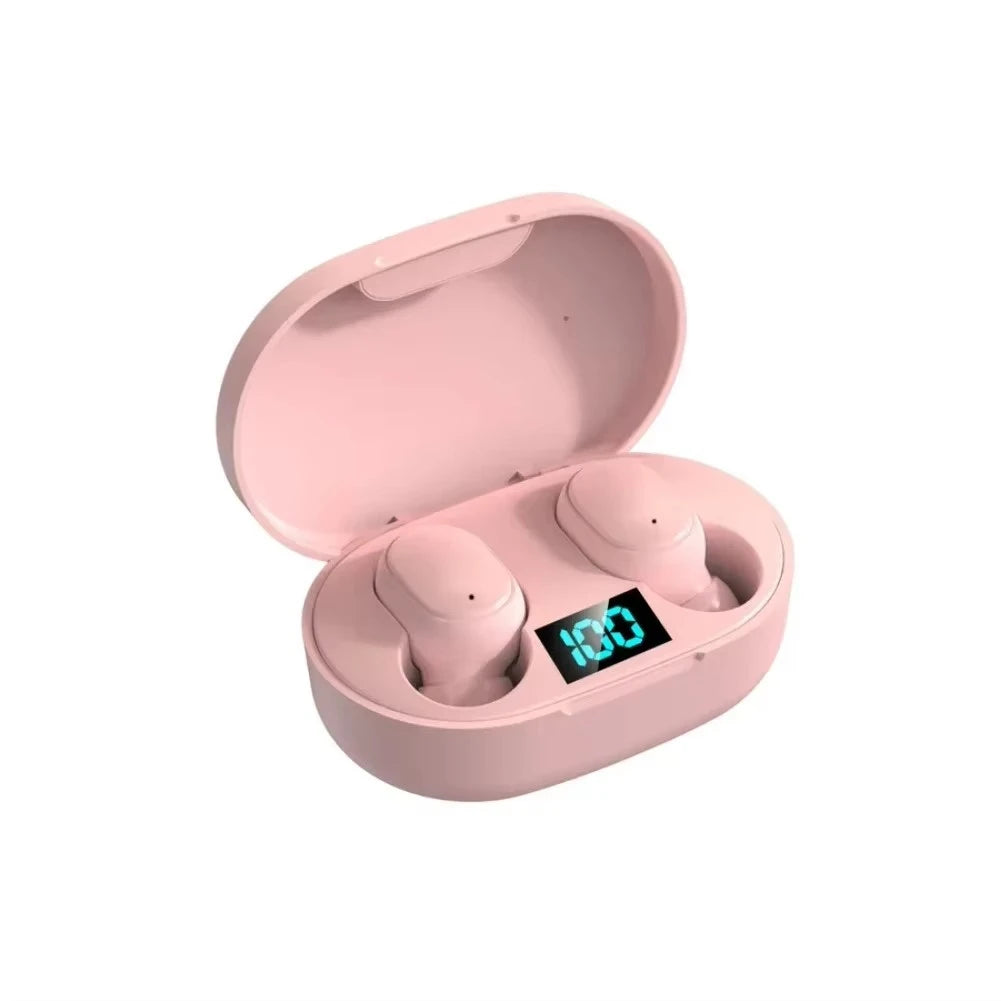 Audífonos Bluetooth Inalámbricos TWS E6S – Cancelación de Ruido, Micrófono y Estuche de Carga