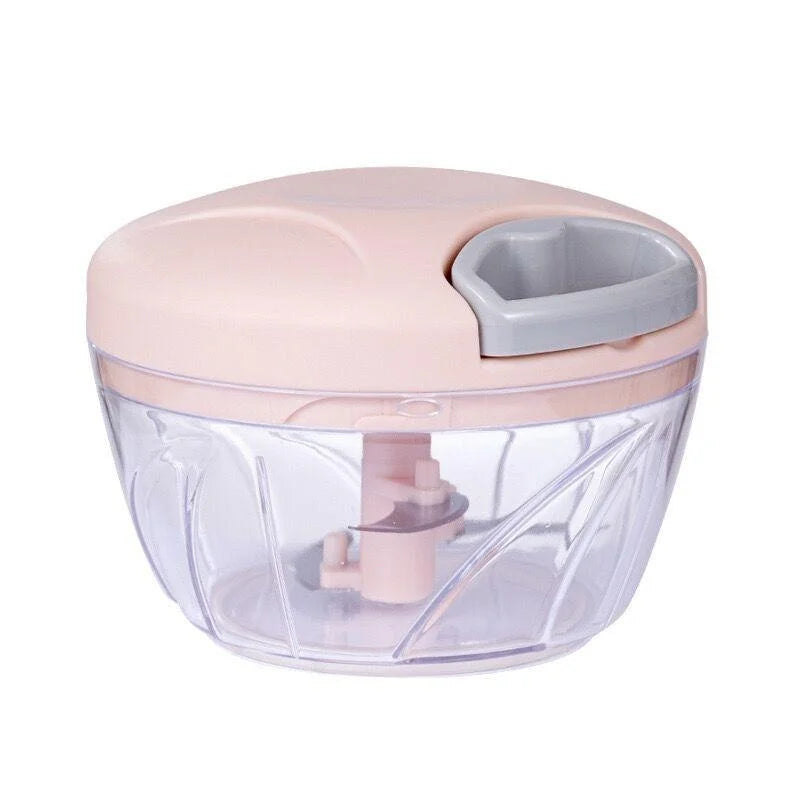 Picadora Manual de Alimentos 500/900 ml – Corta Ajo, Cebolla, Verduras y Carne