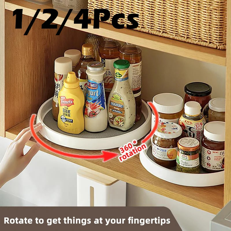 Organizador Giratorio 360° para Cocina – Especiero y Estante Antideslizante