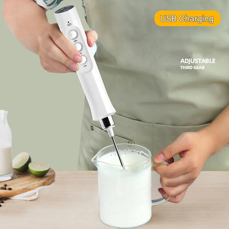 Espumador de Leche Eléctrico Recargable