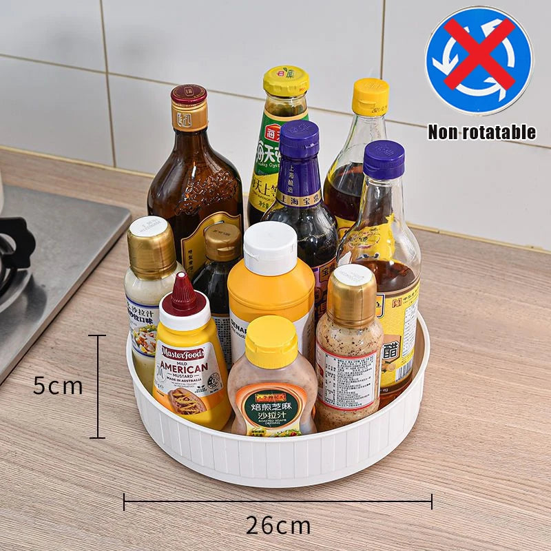 Organizador Giratorio 360° para Cocina – Especiero y Estante Antideslizante