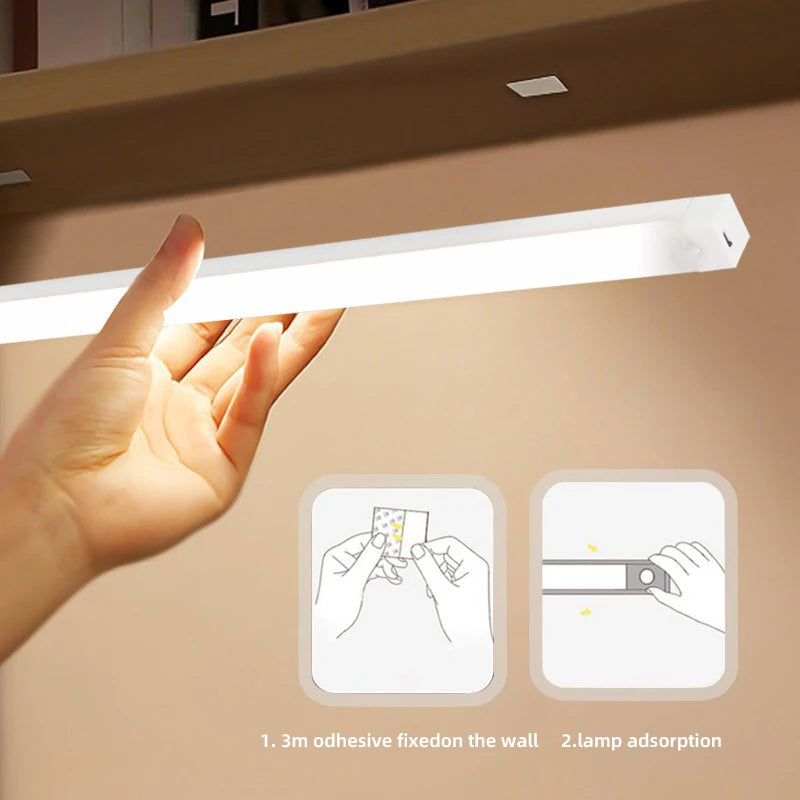 Lámpara LED con Sensor de Movimiento – Recargable USB-C, Luz Nocturna Inalámbrica