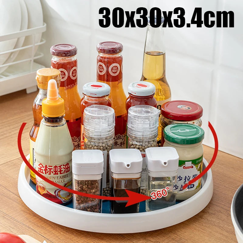 Organizador Giratorio 360° para Cocina – Especiero y Estante Antideslizante