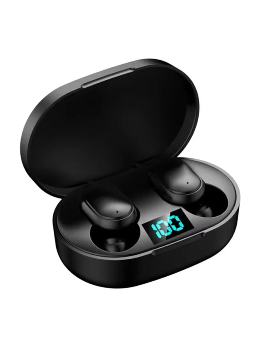 Audífonos Bluetooth Inalámbricos TWS E6S – Cancelación de Ruido, Micrófono y Estuche de Carga