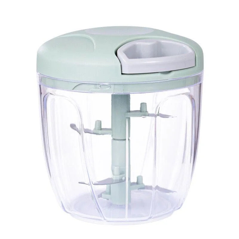 Picadora Manual de Alimentos 500/900 ml – Corta Ajo, Cebolla, Verduras y Carne