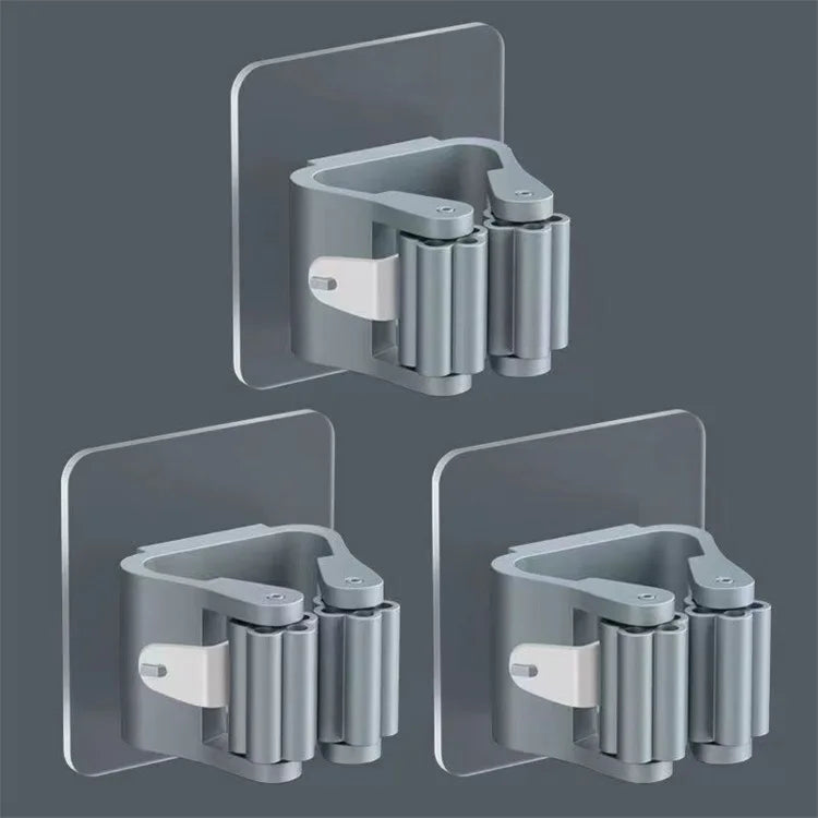 Ganchos Multiusos Adhesivos de Pared – Organizador para Escoba, Trapeador y Cocina