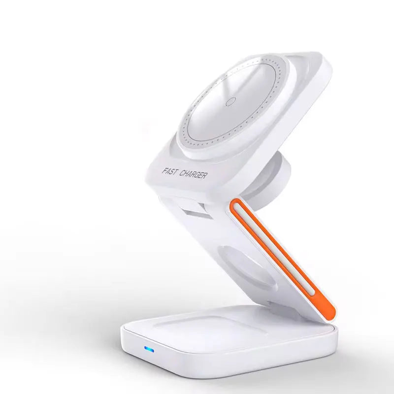 Estación de Carga Inalámbrica 3 en 1 – Cargador Magnético Plegable para iPhone, Apple Watch y AirPods