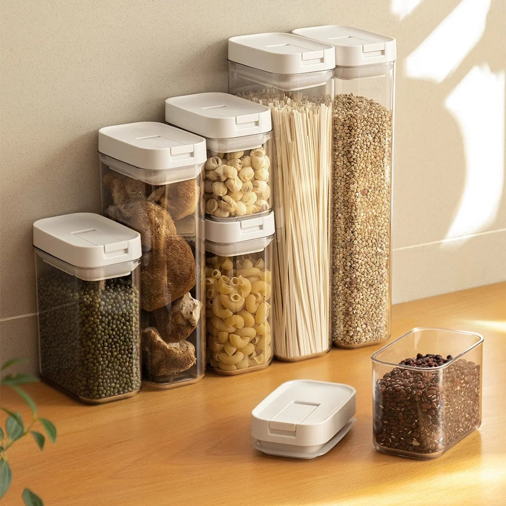 Recipientes Herméticos con Medidas – Organizadores de Cocina y Refrigerador