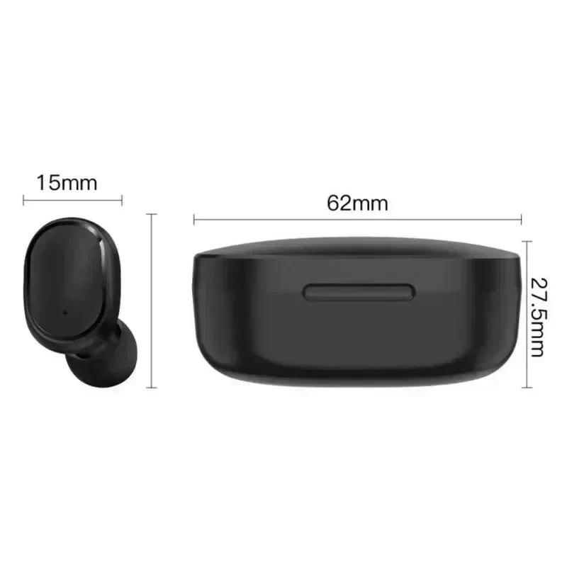 Audífonos Bluetooth Inalámbricos TWS E6S – Cancelación de Ruido, Micrófono y Estuche de Carga