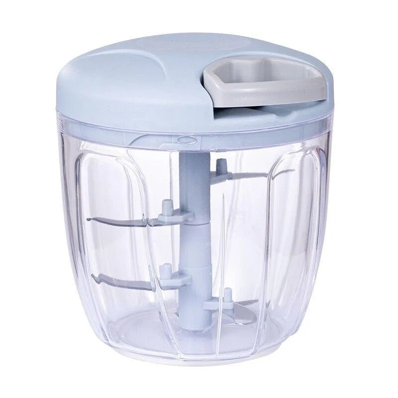 Picadora Manual de Alimentos 500/900 ml – Corta Ajo, Cebolla, Verduras y Carne
