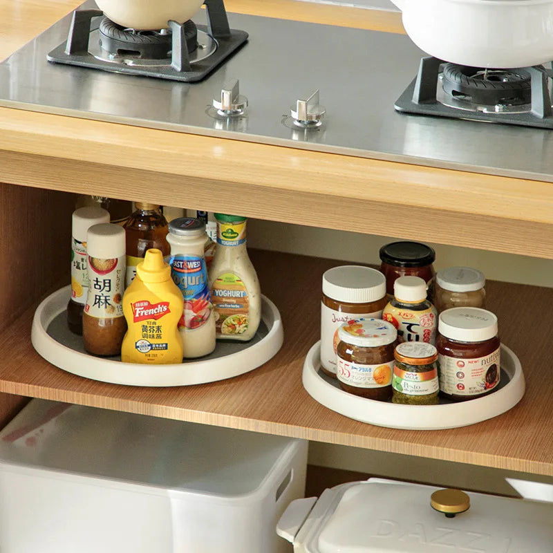 Organizador Giratorio 360° para Cocina – Especiero y Estante Antideslizante